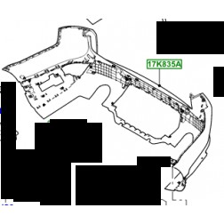  LR063195 | Paracolpi - Sportello primer, scarico singolo su due lati 3.0L 24V DOHC V6 TC Diesel